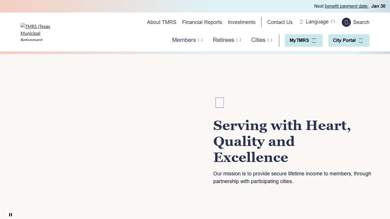 TMRS Texas Municipal Retirement System