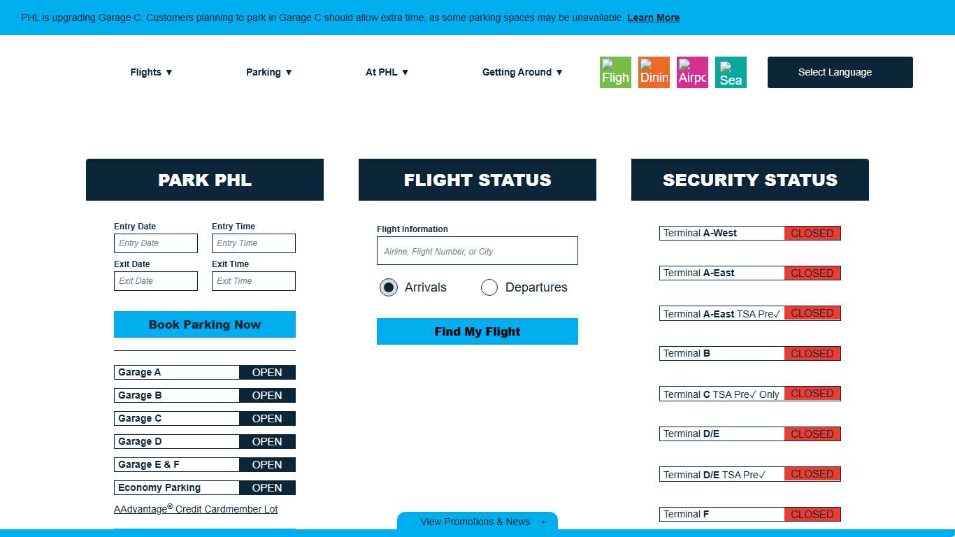 PHL Philadelphia International Airport PHL.org
